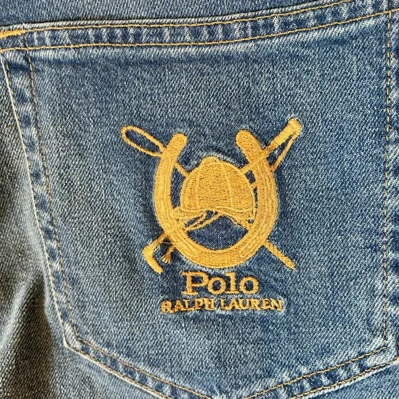 Polo Ralph Lauren Equestrian Suede Patch Jodhpur Jeans 29 Fits 30x29 NWT $298 - Picture 7 of 9